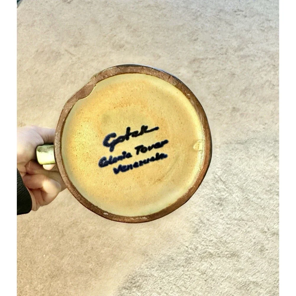 Gotek Colonia Tovar Venezuela Ceramic Carafe Mid-Century Modern ca. 1960 - Picture 5 of 9